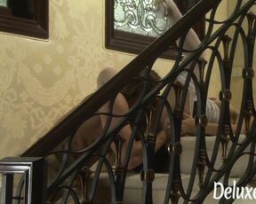 Nasty babe Roxy fucked on the staricase