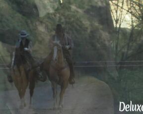 Farm gal Carmen Luvana ass fucked by a horny cowboy